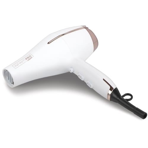 Conair InfinitiPro Tourmaline Ceramic Soft Touch Hair Dryer, 1875W, White